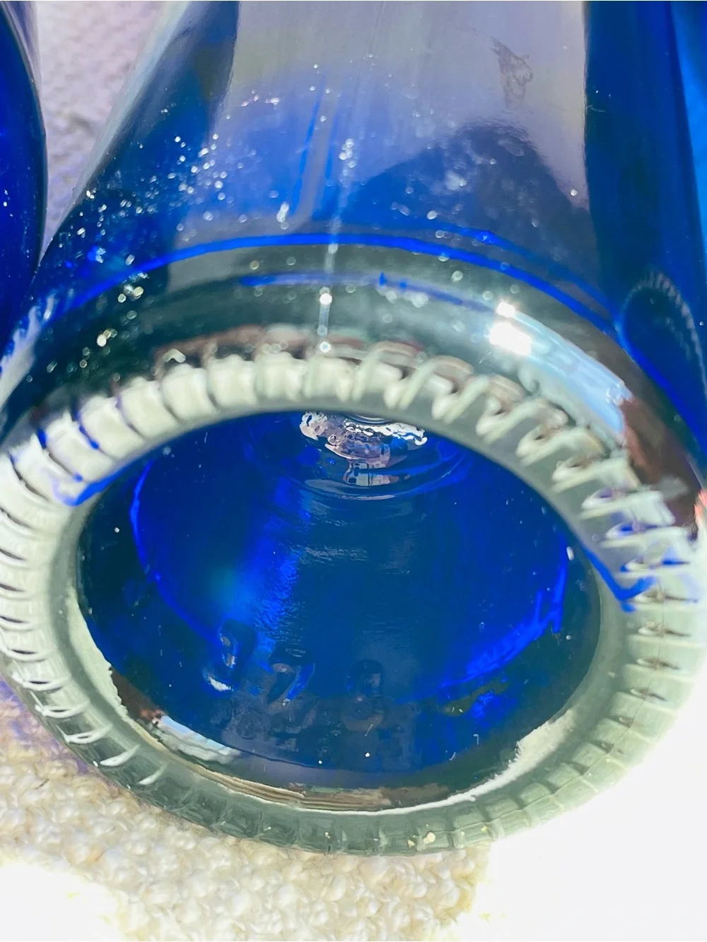 Vintage cobalt blue
